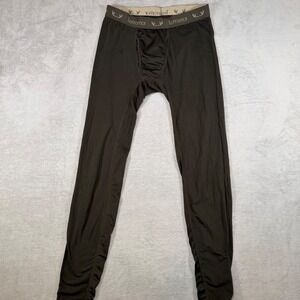 Terramar Mens Black Performance Base Layer Leggings Thermal Pants Size Medium